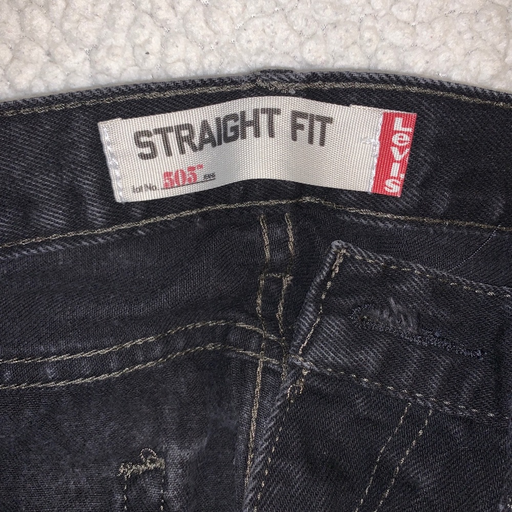 SOLD❗️Levi’s Men’s 505 Black Straight Fit 34X34 - Picture 4 of 9